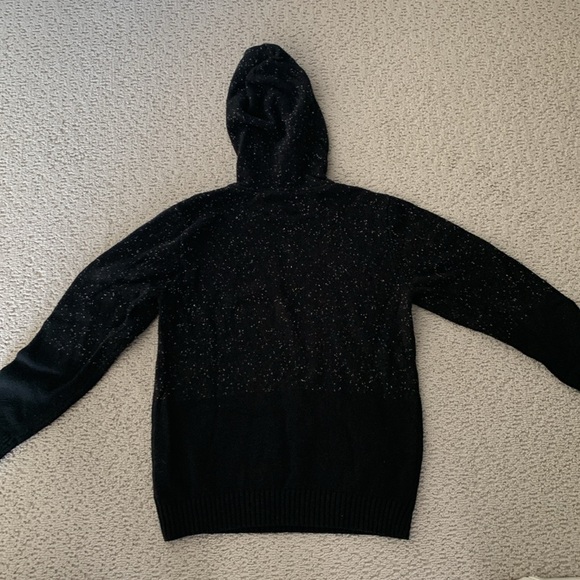 Men’s size Medium PacSun sweater hoodie. On the Byas. Black with white spots. - Picture 3 of 3